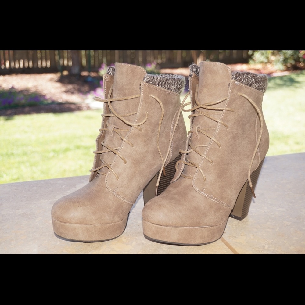 Booties - JustFab - Size US 9 - ONLY WORN ONCE